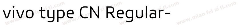 vivo type CN Regular字体转换